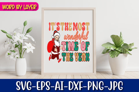 It's The Most Wonderful Time Of The Year SVG cut file SVG Blessedprint 