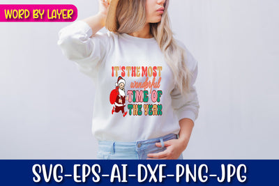 It's The Most Wonderful Time Of The Year SVG cut file SVG Blessedprint 