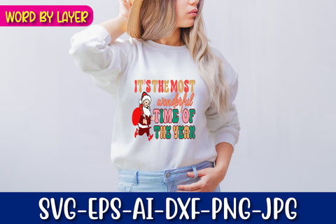 It's The Most Wonderful Time Of The Year SVG cut file SVG Blessedprint 