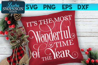 It's the Most Wonderful Time of the Year SVG Cut File SVG Laura Swanson Design 