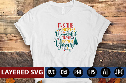 IT'S THE MOST WONDERFUL TIME OF THE YEAR SVG CUTE FILE SVG Blessedprint 