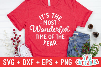 It's The Most Wonderful Time Of The Year Svg Cuttables 