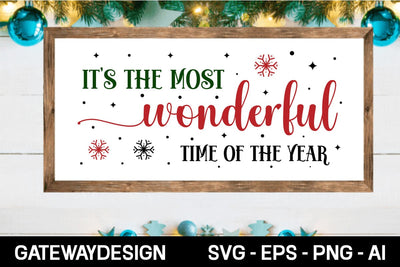 It's The Most Wonderful Time Of The Year Svg Design SVG designmaster24 