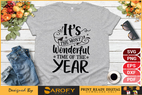It's the Most Wonderful Time of the Year SVG File SVG Sarofydesign 