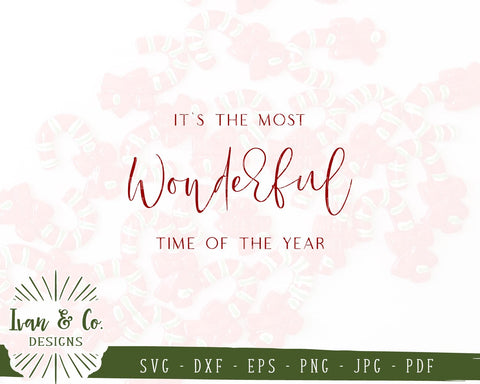 It's the Most Wonderful Time of the Year SVG Files | Christmas | Holidays | Winter SVG (848419278) SVG Ivan & Co. Designs 