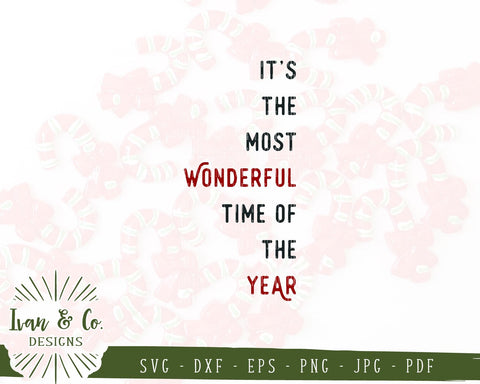 It's the Most Wonderful Time of the Year SVG Files | Christmas | Holidays | Winter SVG (852803146) SVG Ivan & Co. Designs 