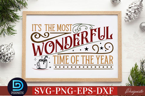 It's The most wonderful time of the year SVG SVG DESIGNISTIC 