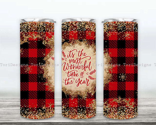 It's The Most Wonderful Time Of The Year Tumbler Wrap PNG, Christmas Tumbler Sublimation Designs, Winter Tumbler Wrap, Christmas Tumbler PNG, Xmas Tumbler PNG Sublimation ToriDesigns 