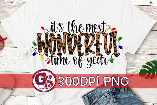 It's The Most Wonderful Time Of Year PNG For Sublimation-Christmas PNG Sublimation Greedy Stitches 