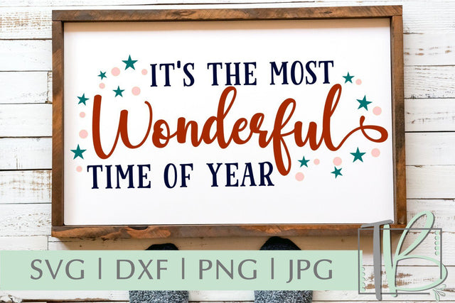 It's The Most Wonderful Time Of Year SVG, Christmas SVG SVG TB Designs 