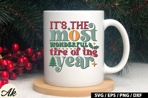 It's the most wonderful tire of the year Retro SVG SVG akazaddesign 