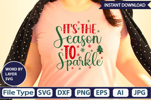 IT'S THE SEASON TO SPARKLE SVG Cut File SVG DesignPlante 503 