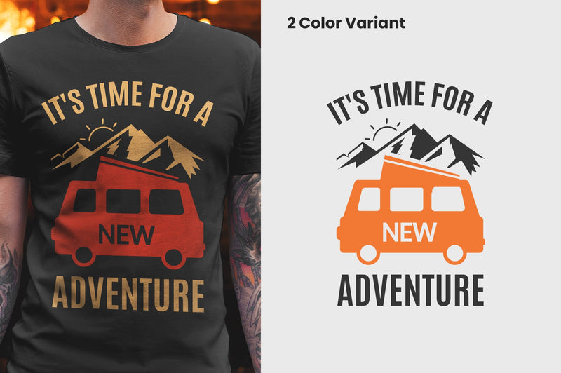 It's Time for a new adventure T-shirt Design SVG futivesvg 