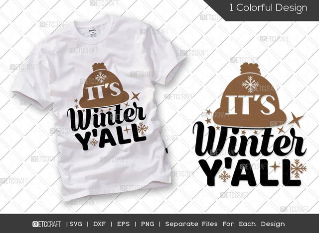 It's Winter Y'all SVG Cut File | Winter Svg | Snowflakes Svg | Winter Season Svg | Holiday Svg | Christmas Svg | Winter Quote Svg SVG ETC Craft 