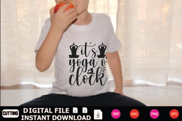 It’s Yoga O’ Clock SVG Shahin alam 