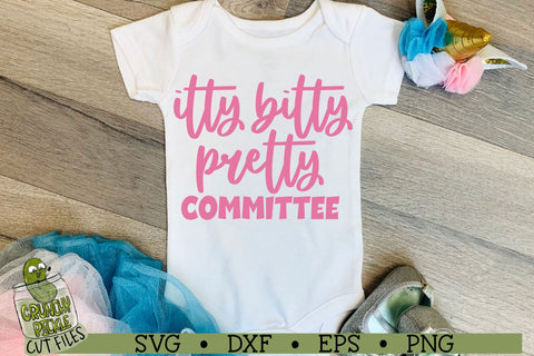 Itty Bitty Pretty Committee Baby SVG File SVG Crunchy Pickle 