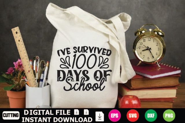 I've Survived 100 Days Of School SVG Shahin alam 
