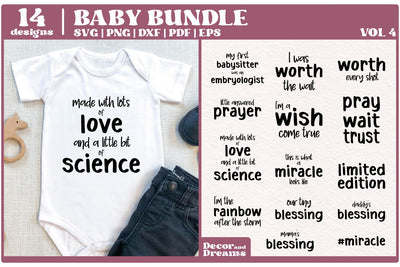 IVF Awareness SVG Bundle | Baby Sayings Bundle SVG Decor and Dreams 
