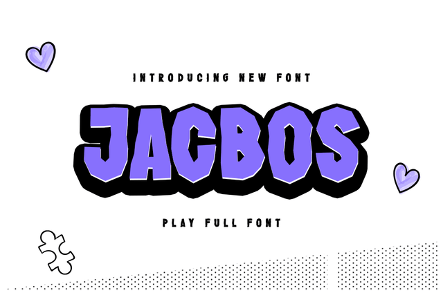 Jacbos Font twinletter 