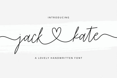 Jack and Kate - Lovely Font Font Jimtype Studio 