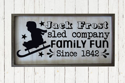 Jack Frost Sled Company SVG Design SVG So Fontsy Design Shop 