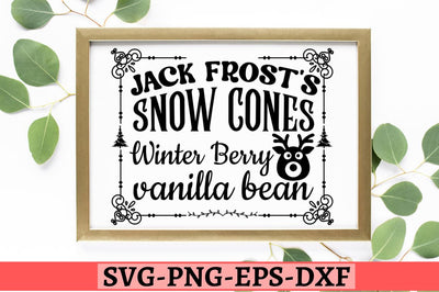 Jack frost's snow cones winter berry vanilla bean SVG SVG DESIGNISTIC 