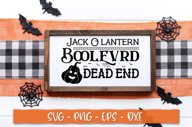 Jack o lantern boolevard dead end Sign SVG SVG Shetara Begum 