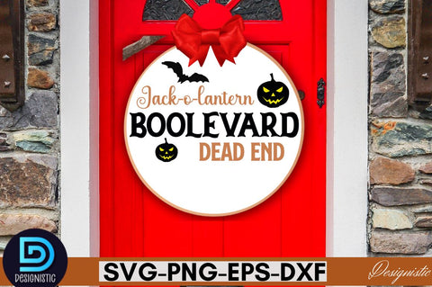 Jack-o-lantern boolevard dead end SVG SVG DESIGNISTIC 
