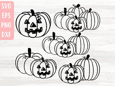 Jack o Lantern Bundle SVG Cut Files for Cricut or Silhouette SVG Apple Grove Designs 
