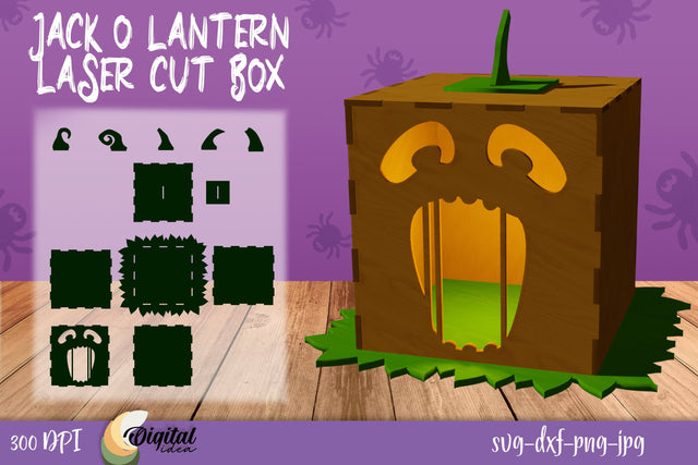 Jack o Lantern Laser Cut. Halloween 3D. Halloween Decor. SVG Evgenyia Guschina 