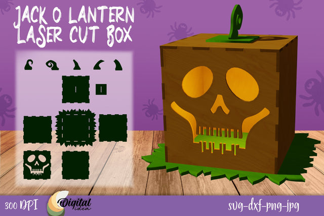 Jack o Lantern Laser Cut. Halloween Decor. Halloween 3D. SVG Evgenyia Guschina 