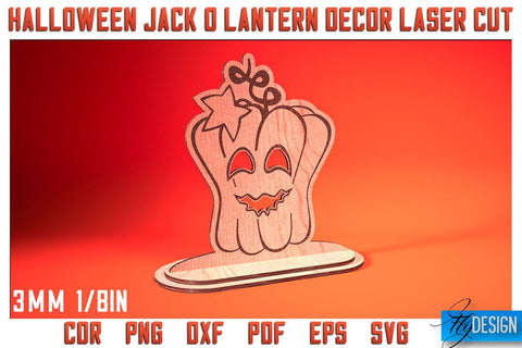 Jack o Lantern Laser Cut SVG Bundle | Laser Lantern SVG Design | CNC Files SVG Fly Design 