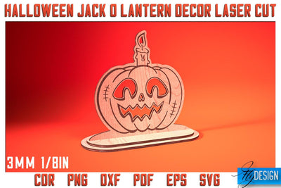 Jack o Lantern Laser Cut SVG Bundle | Laser Lantern SVG Design | CNC Files SVG Fly Design 