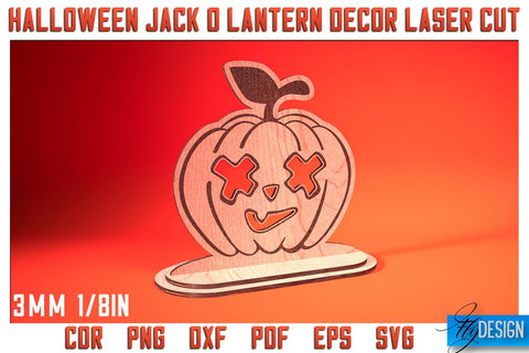 Jack o Lantern Laser Cut SVG Bundle | Laser Lantern SVG Design | CNC Files SVG Fly Design 