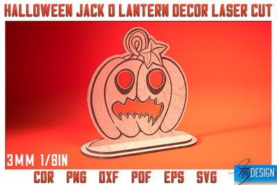 Jack o Lantern Laser Cut SVG Bundle | Laser Lantern SVG Design | CNC Files SVG Fly Design 