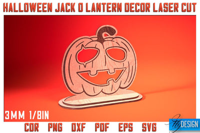 Jack o Lantern Laser Cut SVG Bundle | Laser Lantern SVG Design | CNC Files SVG Fly Design 