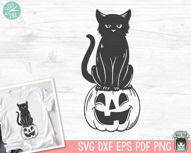Jack O Lantern SVG File, Pumpkin SVG, Halloween SVG, Cat svg, Cat Clipart, Cat png, Jack O Lantern Clipart, Halloween png, Halloween Clipart SVG Wild Pilot 