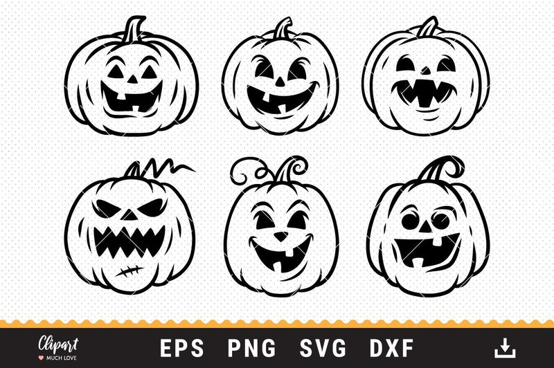 Jack O Lantern Svg Halloween Svg Pumpkin Face Svg Dxf Png Cricut Silhouette So Fontsy 8718