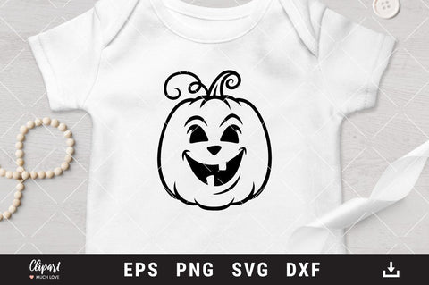 Jack O Lantern SVG, Halloween SVG, Pumpkin face SVG, DXF, PNG, Cricut, Silhouette SVG ClipartMuchLove 