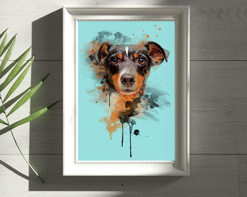 Jack Russell Terrier Watercolor Sublimation, Clipart, PNG, JPG Sublimation nikola 