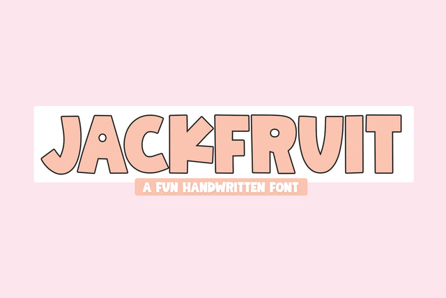 Jackfruit - Bold Handwritten Font Font KA Designs 