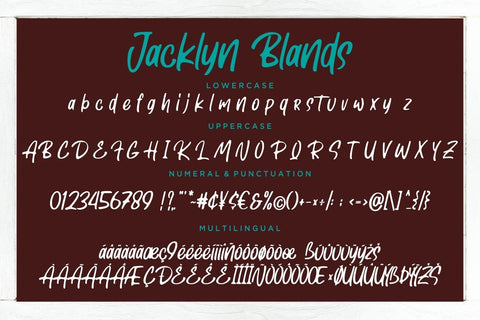 Jacklyn Blands Stylish Marker Typeface Font Creatype Studio 