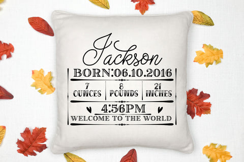 Jackson born06 10 2016 7ounces 8pounds SVG Design SVG Regulrcrative 