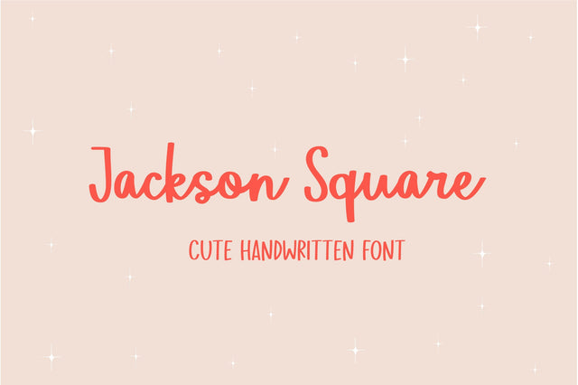 Jackson Square Font Sunday Nomad 