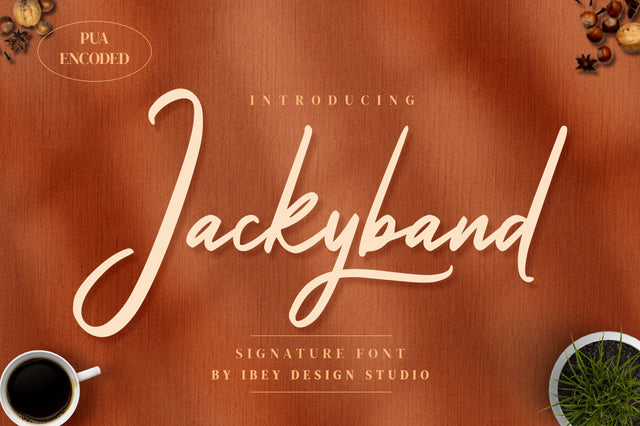 Jackyband - Signature Font Font Ibey Design 