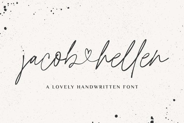 Jacob & Hellen Font Jimtype Studio 
