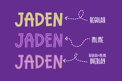 Jaden Cute Font Style Font FontDuo 