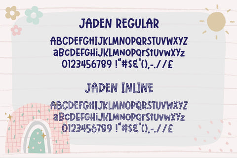 Jaden Cute Font Style Font FontDuo 