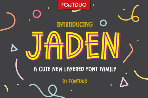 Jaden Cute Font Style Font FontDuo 