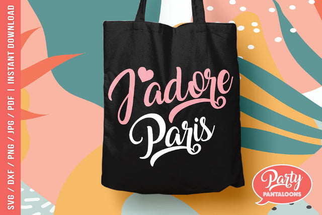 J’ADORE PARIS | love Paris, French quote SVG SVG Partypantaloons 